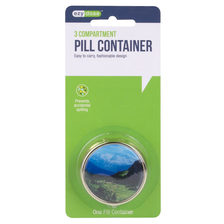 Ezy Dose Round Fashion Pill Case