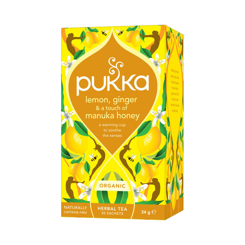 Pukka Organic Lemon Ginger & Manuka Honey x 20 Tea Bags