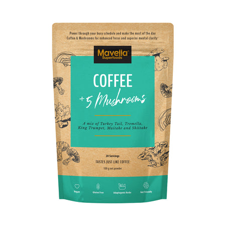 Mavella Superfoods Coffee + 5 Mushrooms 100g