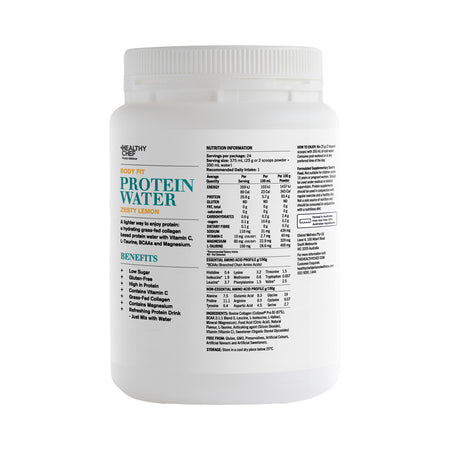 The Healthy Chef Protein Water Body Fit Zesty Lemon 600g