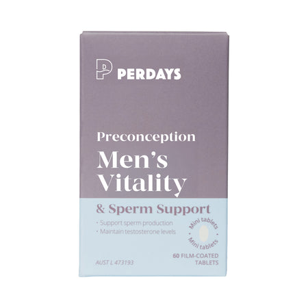 Perdays Preconception Mens Vitality & Sperm Support 60t
