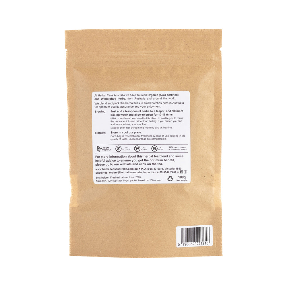Herbal Teas Australia Organic Burdock Root 100g