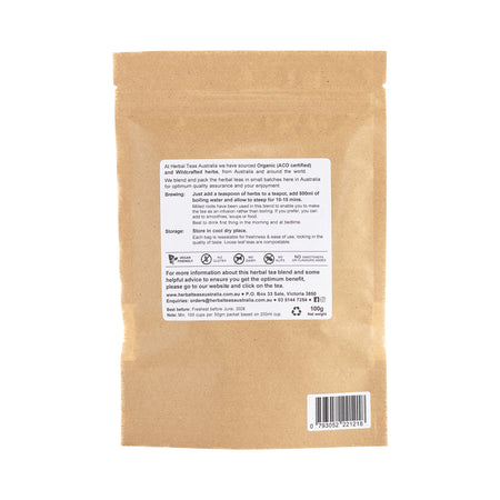 Herbal Teas Australia Organic Burdock Root 100g