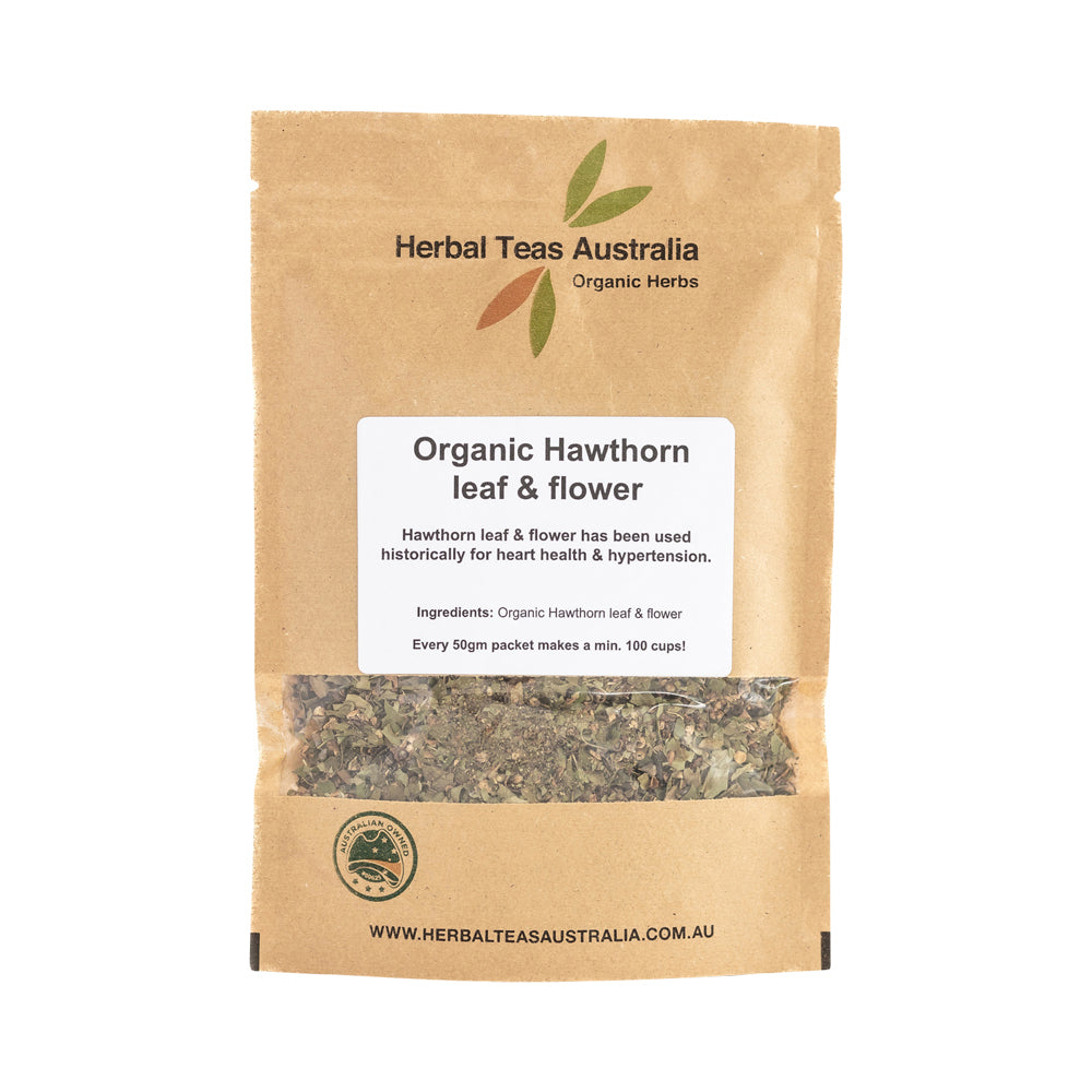 Herbal Teas Australia Organic Hawthorn Leaf & Flower 50g