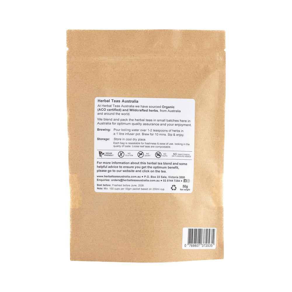Herbal Teas Australia Organic Hawthorn Leaf & Flower 50g