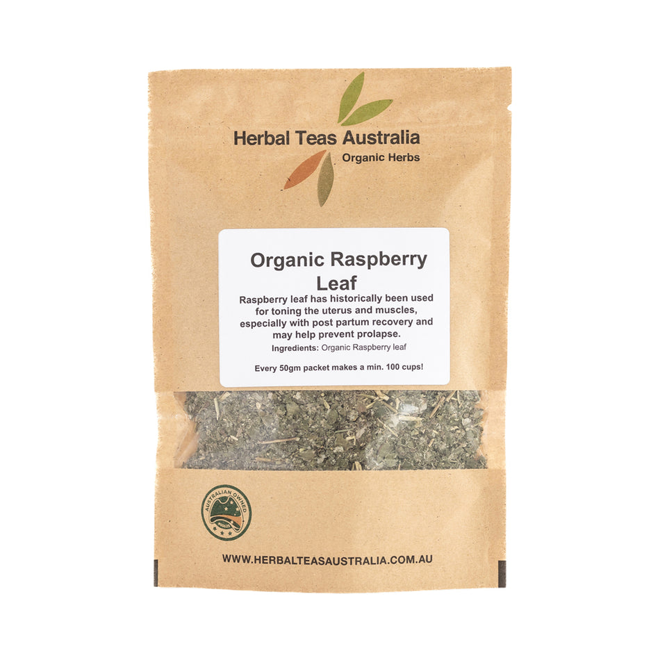 Herbal Teas Australia Organic Raspberry Leaf 50g