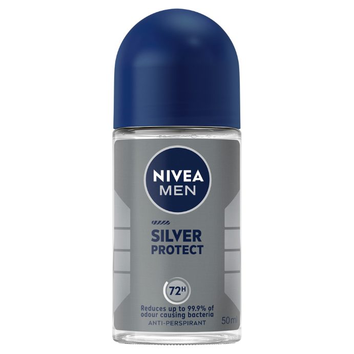Nivea for Men Deodorant Roll On Silver Protect 50ml