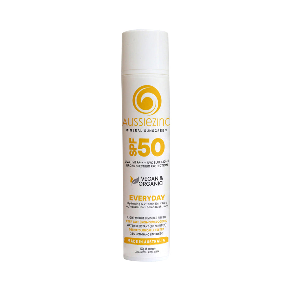 Aussiezinc Mineral Sunscreen Everyday Spf50 100g