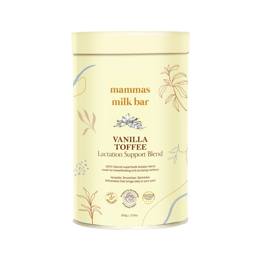 Mammas Milk Bar Vanilla Toffee Lactation Support Blend 500g