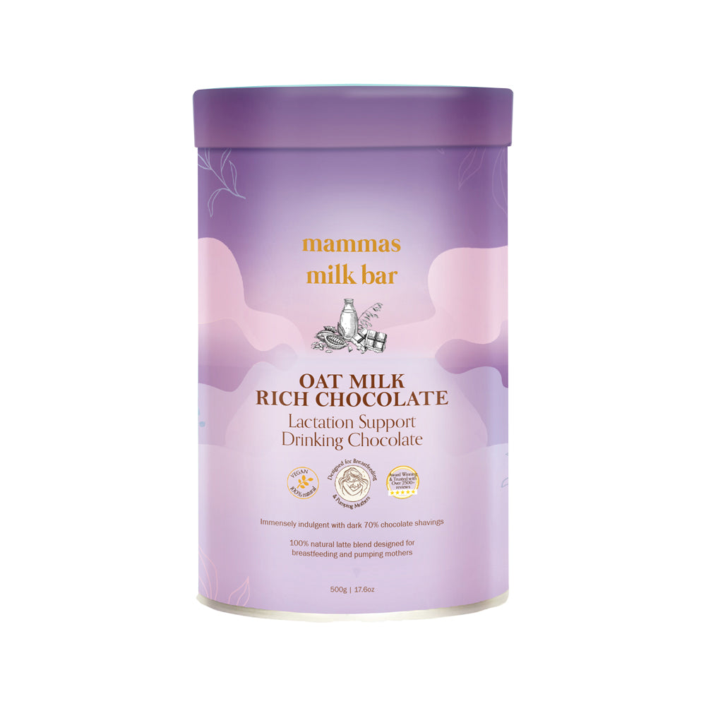 Mammas Milk Bar Oat Milk Rich Chocolate Lactation Support Drinking Chocolate 500g