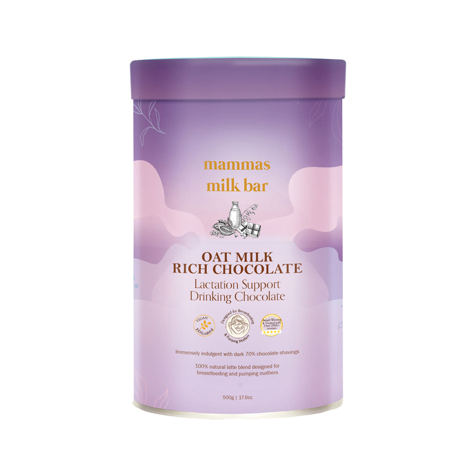 Mammas Milk Bar Oat Milk Rich Chocolate Lactation Support Drinking Chocolate 500g