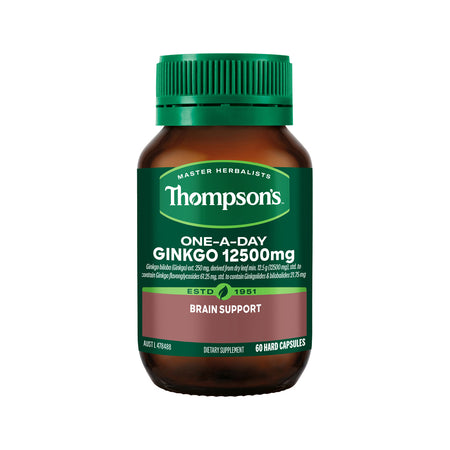 Thompsons One-a-day Ginkgo 12500mg 60c