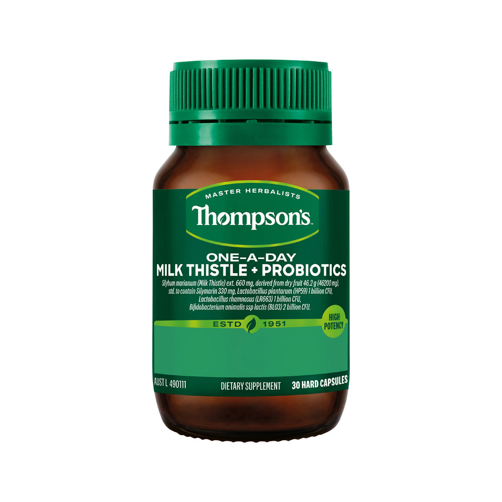 Thompsons One-a-day Milk Thistle Plus Probiotics 30c