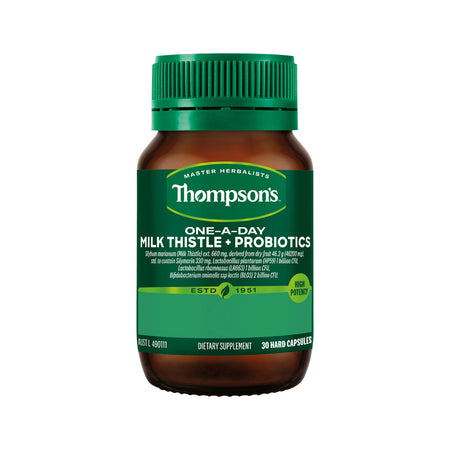 Thompsons One-a-day Milk Thistle Plus Probiotics 30c