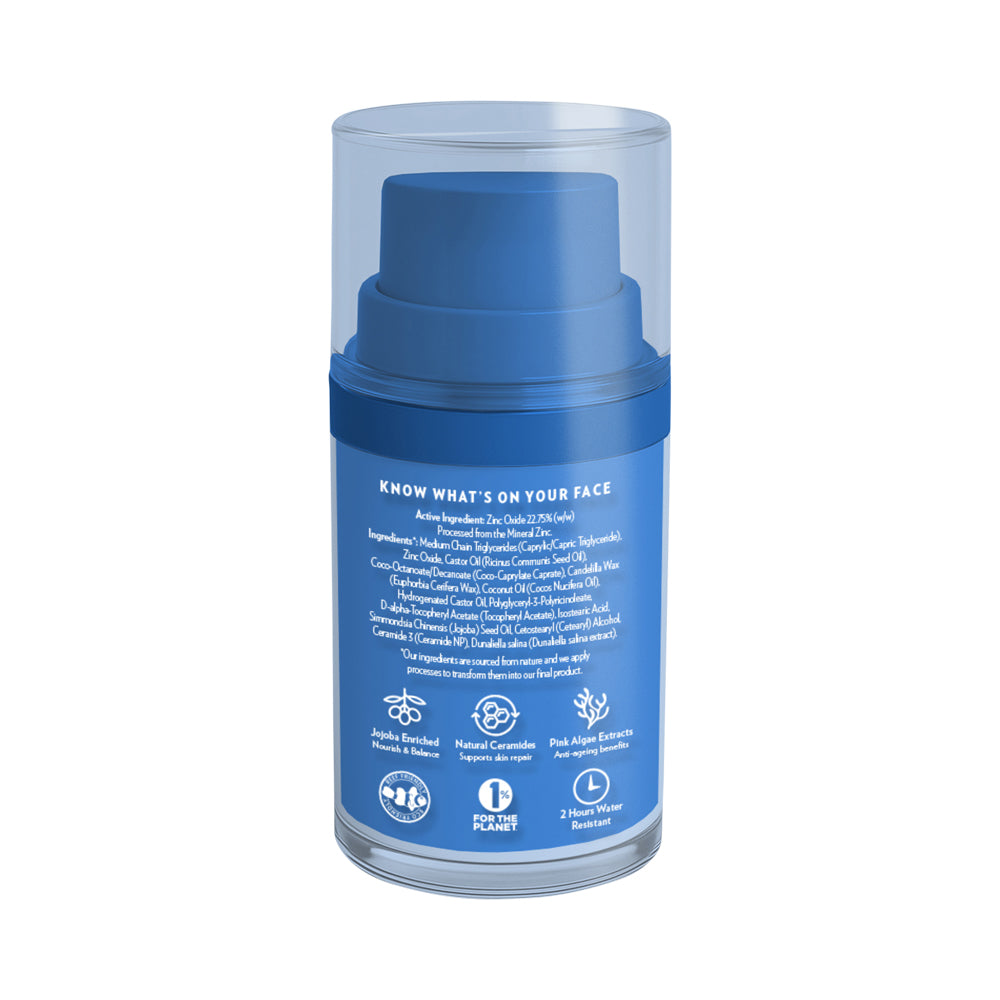Little Urchin Face Natural Clear Zinc Sunscreen Spf 50+ Pump 50g