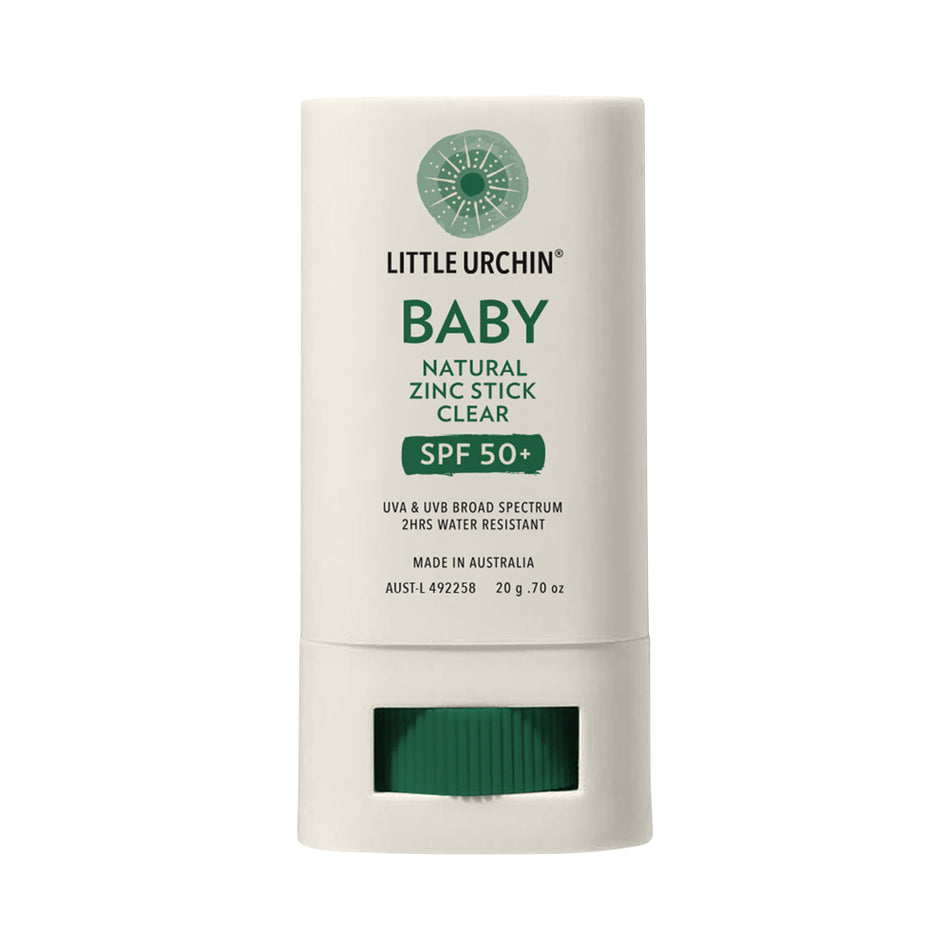 Little Urchin Baby Natural Zinc Stick Clear Spf 50+ 20g