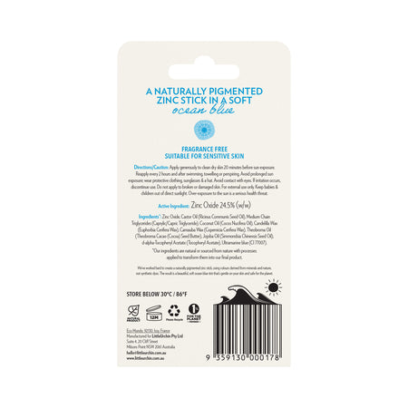 Little Urchin Blue Natural Zinc Stick Spf 50+ 14g