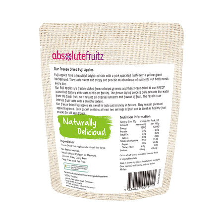 Absolutefruitz Freeze Dried Fuji Apples 35g