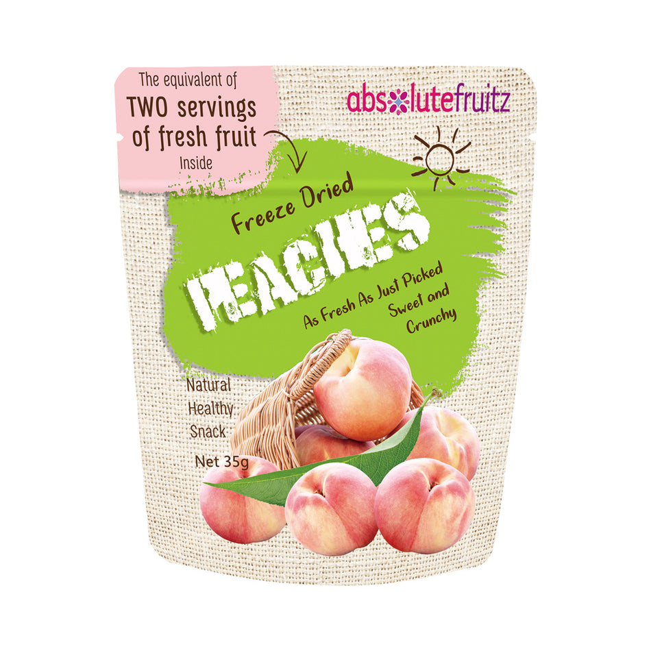 Absolutefruitz Freeze Dried Peaches 35g