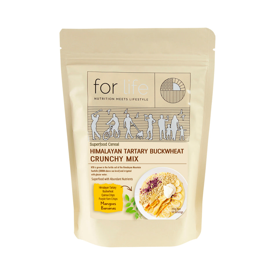 Forlife Nutrition Himalayan Tartary Buckwheat Crunchy Mix Mangoes Bananas 350g