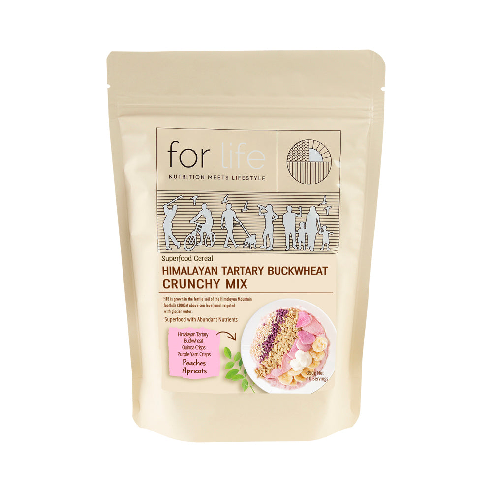 Forlife Nutrition Himalayan Tartary Buckwheat Crunchy Mix Peaches Apricots 350g