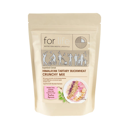 Forlife Nutrition Himalayan Tartary Buckwheat Crunchy Mix Peaches Apricots 350g