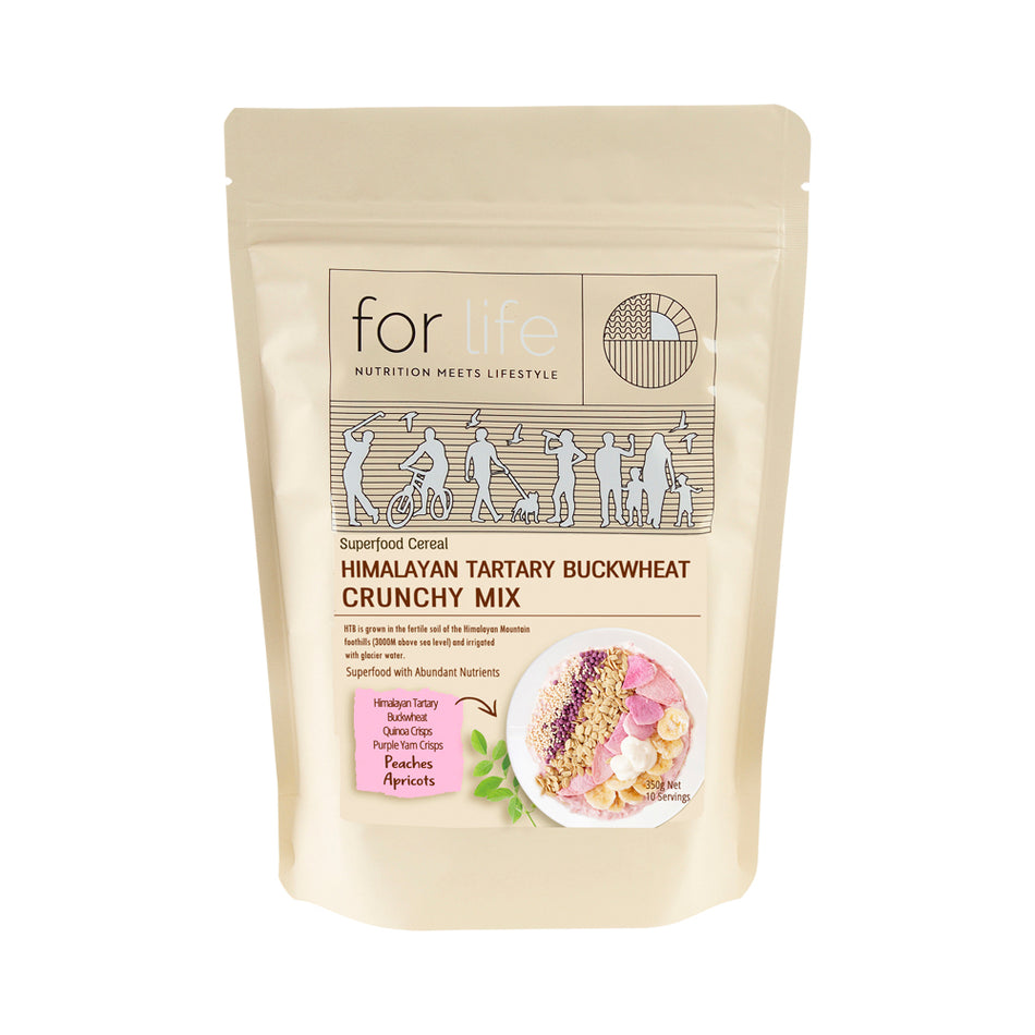 Forlife Nutrition Himalayan Tartary Buckwheat Crunchy Mix Peaches Apricots 350g