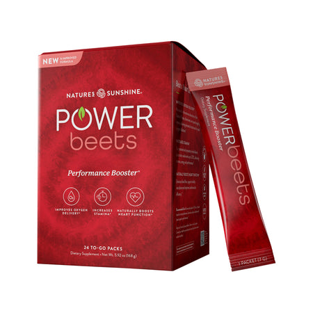 Natures Sunshine Power Beets Sachet 7g X 24 Pack