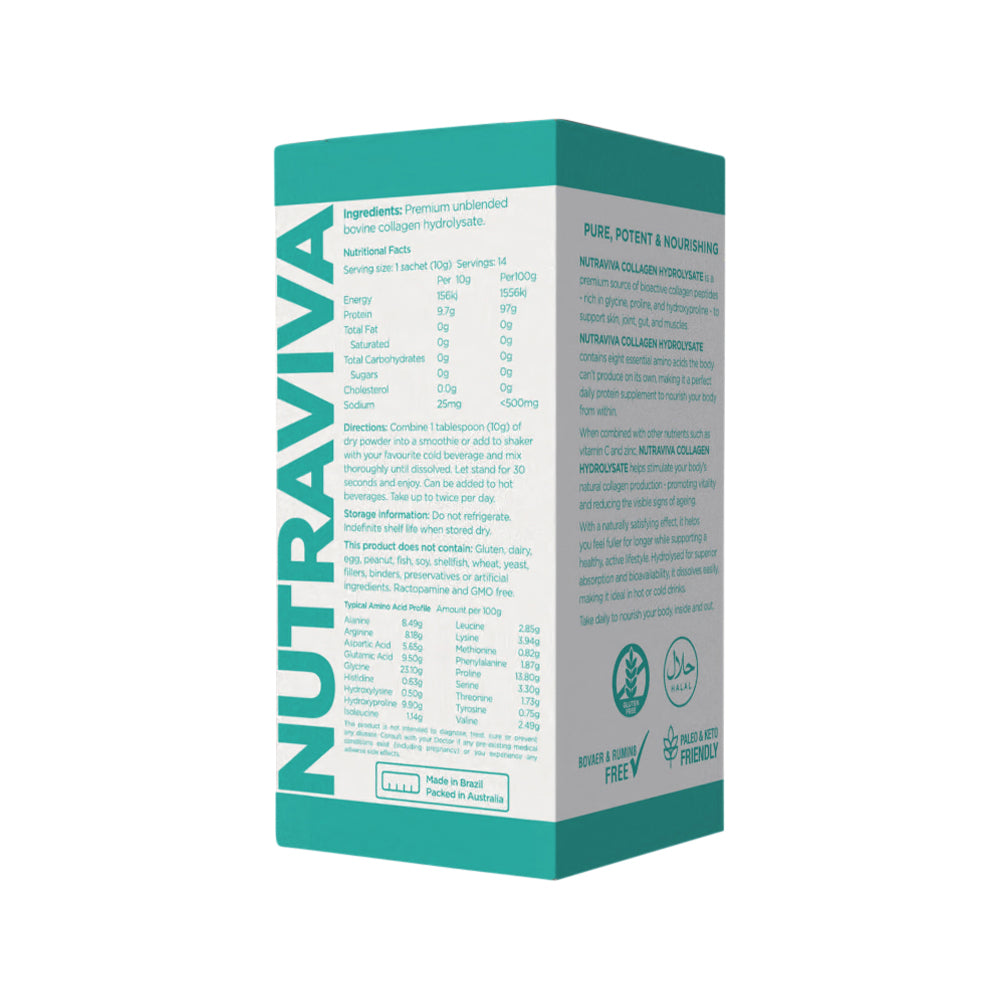 Nutraviva Collagen Hydrolysate Sachet 10g X 14 Pack