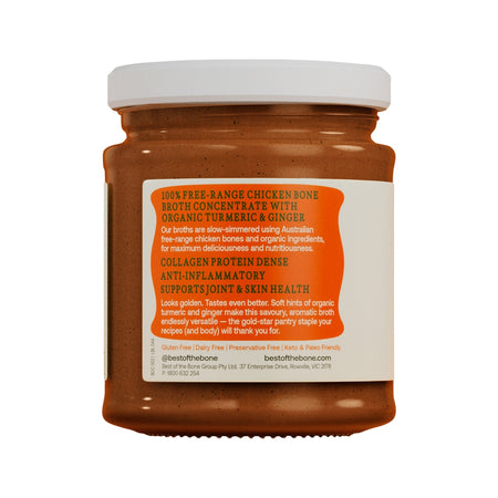 BEST OF THE BONE CHICKEN BONE BROTH CONCENTRATE ORGANIC TURMERIC & GINGER 180G