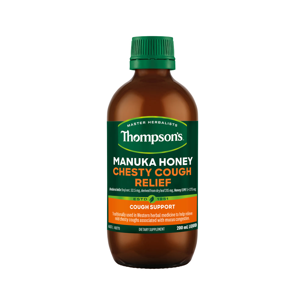 THOMPSONS MANUKA HONEY CHESTY COUGH RELIEF 200ML