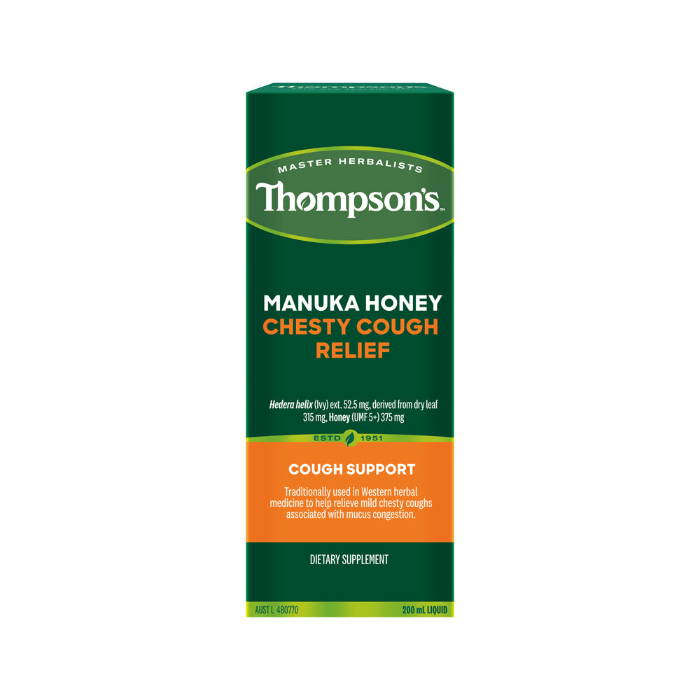 THOMPSONS MANUKA HONEY CHESTY COUGH RELIEF 200ML
