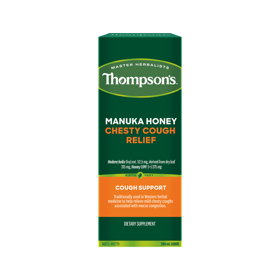 THOMPSONS MANUKA HONEY CHESTY COUGH RELIEF 200ML