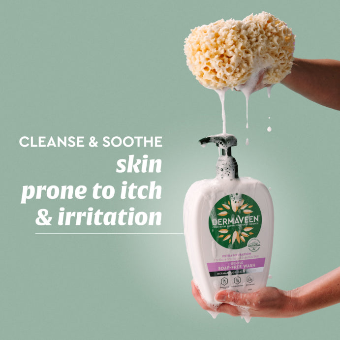 DermaVeen Extra Hydration Gentle Soap-Free Wash 500mL Pump