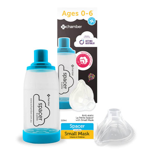 E-Chamber La Petite Asthma Spacer With Small Mask