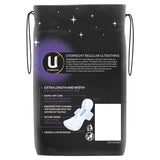 U by Kotex Pads Ultrathin Overnight Regular With Wings 10 pack