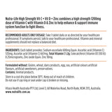 Nutra-Life High Strength Vitamin C + Vitamin D + Zinc 120 Tablets