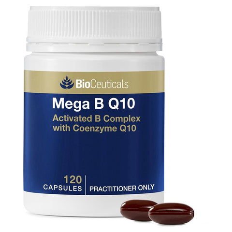 Bioceuticals Mega B Q10 120 Capsules New