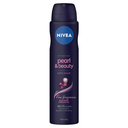 Nivea for Women Deodorant Aerosol Pearl And Beauty Fine Fragrance Black Pearls 250ml
