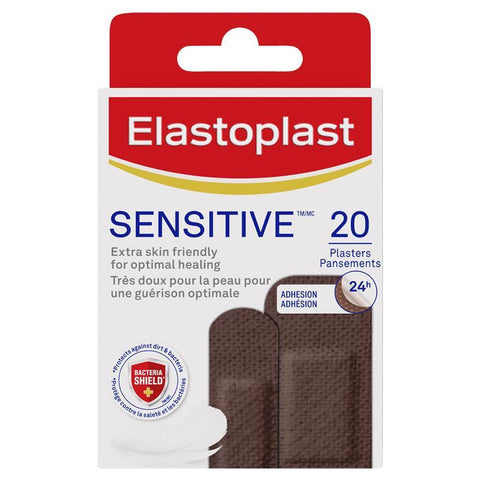 Elastoplast Sensitive Dark 20 Pack