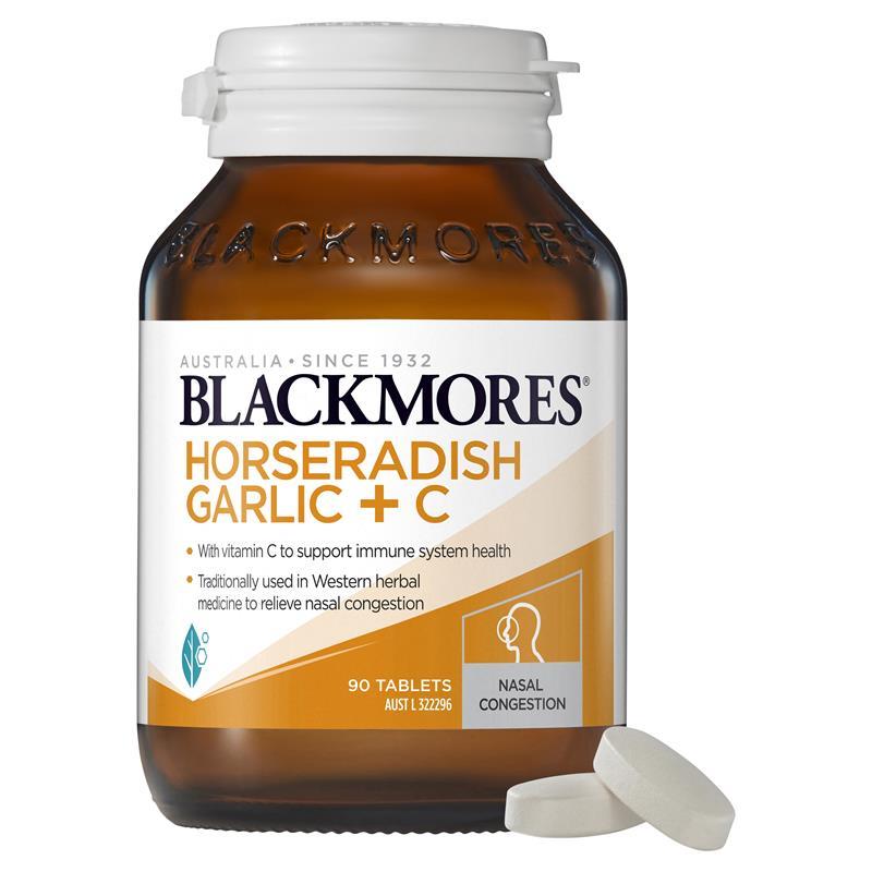 Blackmores Horseradish Garlic + C 50 Tablets