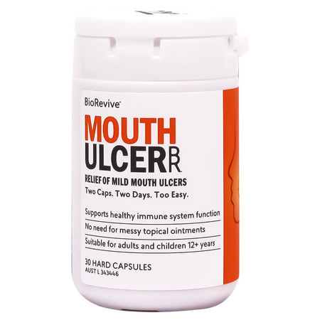 Biorevive Mouthulcer Mouth Ulcer Relief 30 Capsules
