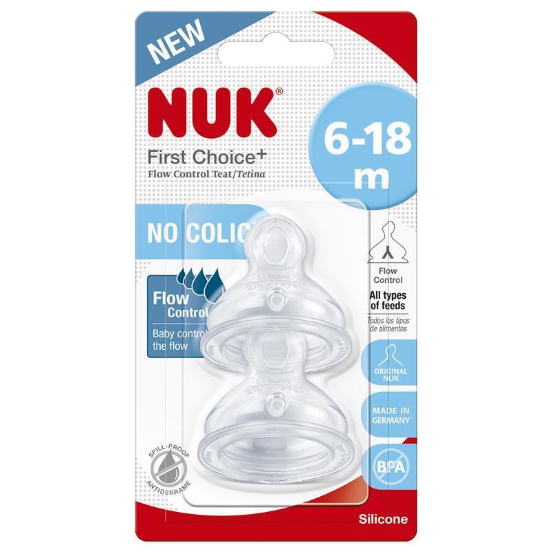 Nuk First Choice Flow Control Teat 6-18 Months 1 Each