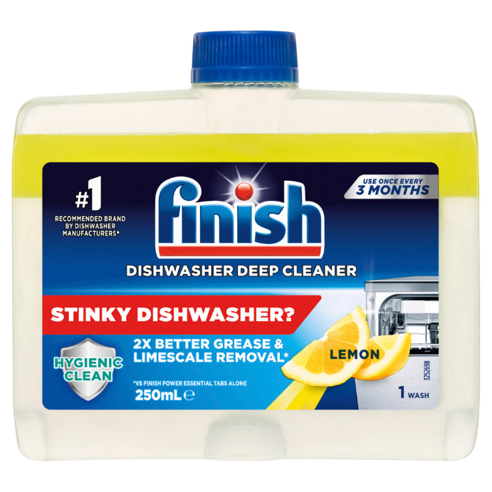 Finish Dishwasher Deep Cleaner Lemon Liquid 250ml