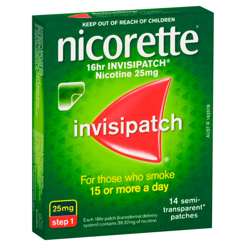 Nicorette InvisiPatch 25mg 14 Patches