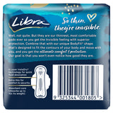 Libra Pads Invisible Body Fit with Wings Regular 12