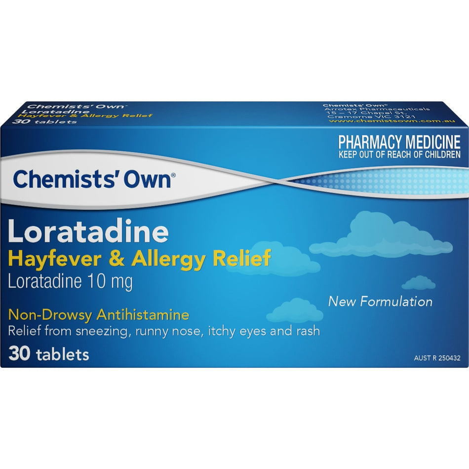 Chemists' Own Loratadine Hayfever & Allergy Relief 10mg 30 Tablets
