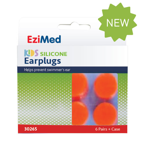 Ezi Med Kids Silicon Earplugs + Case 6 Pairs