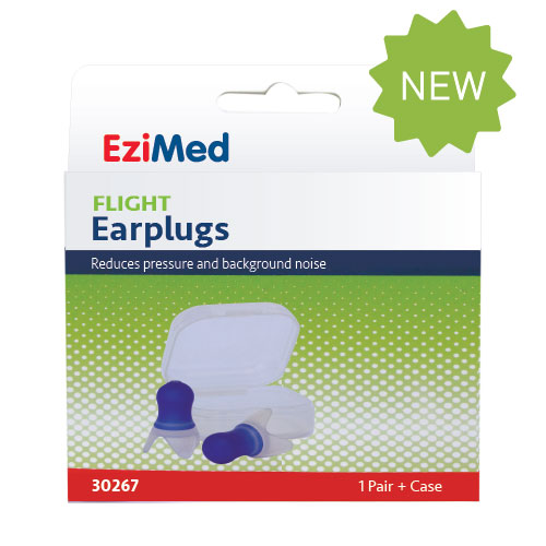 EZI MED Flight Earplugs + Case 1 Pair