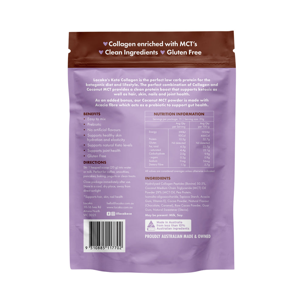 Locako Low Carb Collagen Double Choc Fudge 300g